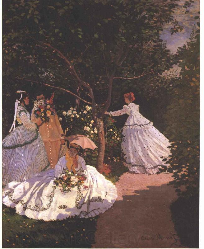 Claude Monet Women in the Garden France oil painting art